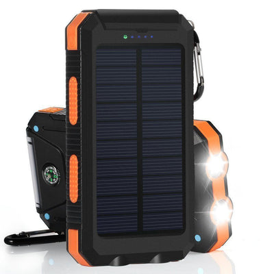 Super Powerful USB Portable Charger Solar Power Bank For Cell Phone Waterproof LED Light 1.5W 5V 2.1A 1A Dual USB DIY Solar Power Bank Case Kits Battery Charger External Box Accessories