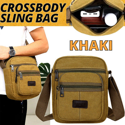 Crossbody Bag Canvas Bags Casual Shoulder Satchel Handbag Pouch Messenger Unisex