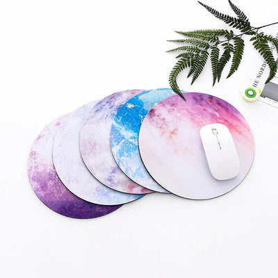 Space Round Mouse Pad PC Gaming Non Slip Mice Mat For Laptop Notebook Computer Gaming Mouse Pad