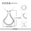 Sterling Silver Ring Holder Necklace Pendant Jewelry for Women