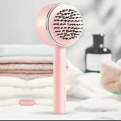 One-key Self-cleaning Hair Brush For Women Curly Hair Brush  Anti-Static Airbag Massage Comb  Airbag Massage Scalp Comb Professional Detangling One-key Self-cleaning