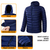 Men Heated Puffer Jacket Electric Heating Coat Insulated Hood Windbreaker