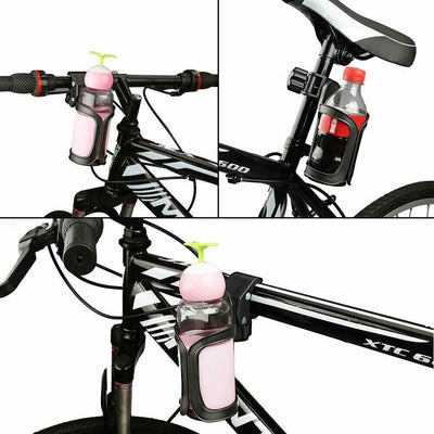 Water Bottle Cage Mount Drink Bicycle Handlebar Bike Cup Holder Cycling Beverage