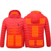 Men Heated Puffer Jacket Electric Heating Coat Insulated Hood Windbreaker