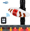 Wireless remote control bicycle taillight