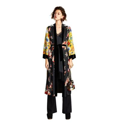 Kimono Cardigan Printed Floral Sexy Beachwear