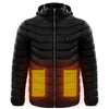 Men Heated Puffer Jacket Electric Heating Coat Insulated Hood Windbreaker