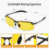 Polarized HD Night Driving Vision Glasses For Men & Women Aviator Sunglasses