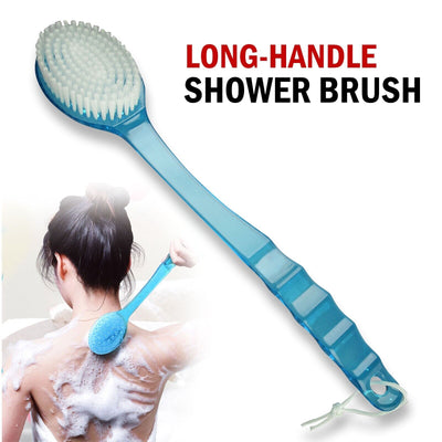 Long Handle Bath Body Brush Soft Back Shower Exfoliating Skin Scrubber Massager