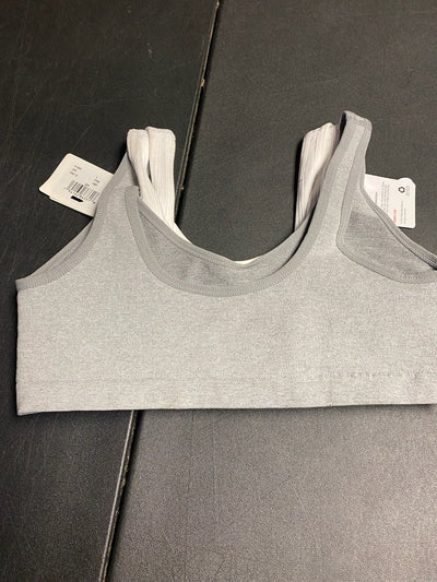 Hanes 2pack White Plus Free Gray Starter Bras Size Large