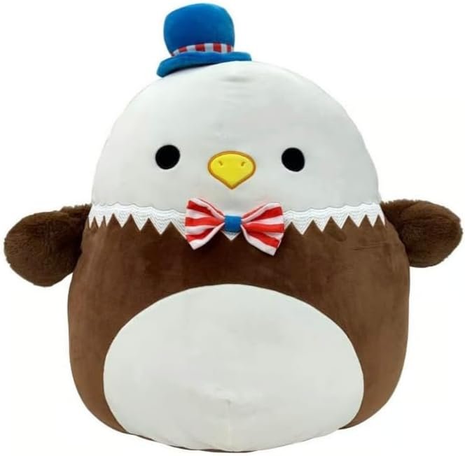 Squishmallow Edward The Eagle with Patriotic Hat, 8 inches, Store Exclusive