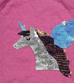 Cat&Jack Peppy Pink Unicorn Tshirt Size M(7/8)_7113