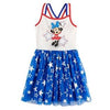 Disney Patriotic Minnie Mouse Girls Strap Dress, Large 14