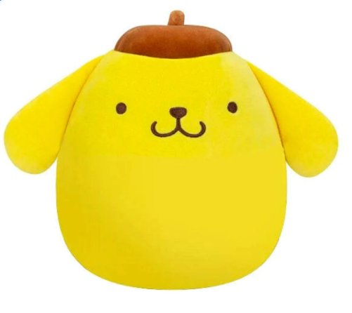 Squishmallows Sanrio Hello Kitty Pompompurin 8" Yellow Dog with Brown Hat