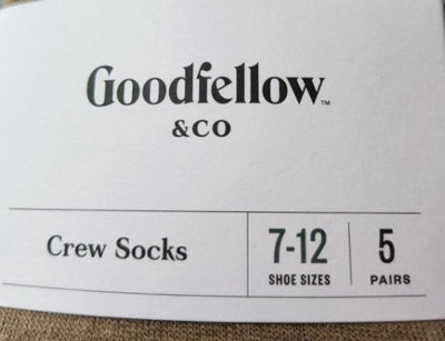 Good Fellow & Co Brown Crew Socks 5 pack