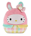 Squishmallows 8" Hello Kitty - Gingham With Bunny Ears