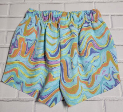 Wild Fable AQA Orange Swirl Shorts Size Medium