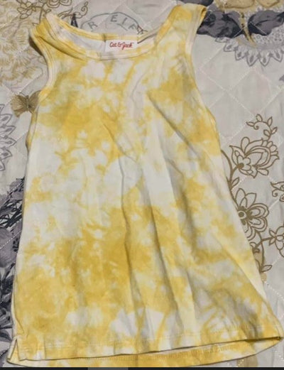 Cat&Jack Mustard TieDye Tank Top Size 4T