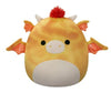 Squishmallows 16" Dieric Yellow Textured Dragon with Red Hair Large Plush