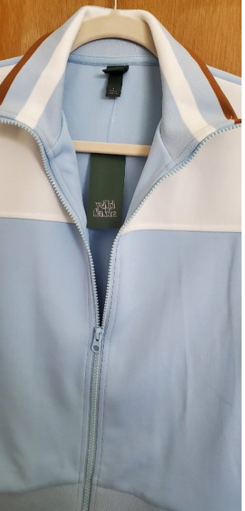 Wild Fable Blue/White Zip Jacket Size XL_6547