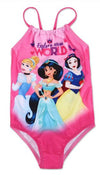 Disney Princess Swimsuit Pink with Snow White, Jasmine and Cinderella - Explore Your World, 2T