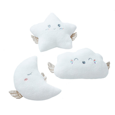 New Stuffed Angel Cloud Moon Star Plush Pillow Soft Cushion Cloud Stuffed Plush Toys for Children Baby Kids Pillow Girl