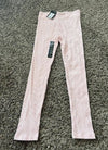 Art Class Kids Light Pink Soft Ribbed Leggings, Size M (7/8)