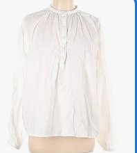 Universal Thread Womens White Longsleeve Blouse, Size M