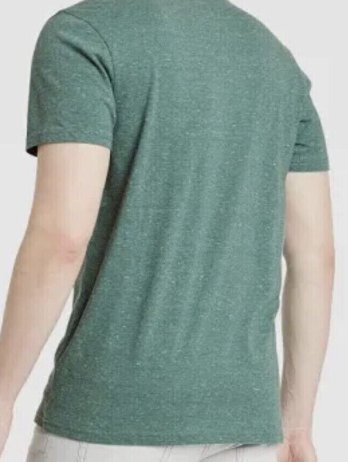 Goodfellow & Co. Mens Green Shortsleeve V-neck Shirt, Size S