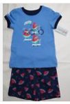 Cat & Jack 2pc Blue/Navy Watermelon Themed Shirt and Shorts Set