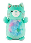 Squishmallows Official Hugmee Plush 10 inch Teal Tabby Cat - Child's Ultra Soft Stuffed Plush Toy