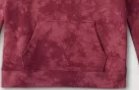 Cat & Jack Kids Burgundy Tie-dye Pullover Hoodie w Front Pocket, Size XS