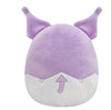 Squishmallows Sanrio Hello Kitty 8" Kuromi Purple with Skull and Hibiscus Flower on Head, Super Soft Plush Toy