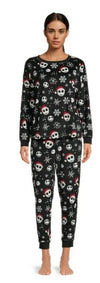 Nightmare Before Christmas Women's Christmas Top and Pants Pajama Set, 2-Piece, Size Large 12-14