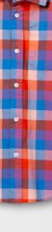 Cat & Jack Blue/Red Plaid Longsleeve Button-Down Shirt