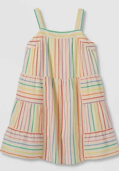 Cat & Jack Girls Multicolored Striped Sundress