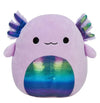 SQK - Little Plush (7.5" Squishmallows) (Monica - Purple Axolotl with Rainbow Gills and Belly)
