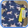 Cat & Jack Kids 4pc Unicorns and Paint Splash Shortsleeve Pajama Sets, Size 4T