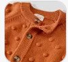 Cat & Jack Rust Button-up Longsleeve Sweater, Size 6-9M