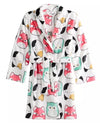 Squishmallows Girls Super Soft Comfy Robe with Cam, Winson, Fifi prints