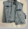 Wild Fable Ladies Jean Jacket Vest, Size XXL