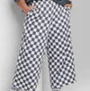 Ascot & Hart Multicolor Womens Checkered Capri Length Pants