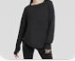 All In Motion Women's Modal Loose-fit Dark Navy Sweatshirt, Size M