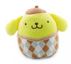 Squishmallows Sanrio Hello Kitty Pompompurin 8" wearing Argyle Sweater and Hat