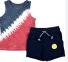 Cat & Jack Navy/Red/Tie Dye 2pc, Tank top and Shorts, 18M