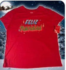 Wondershop Feliz Navidad Text Print Red T-shirt, Size XS