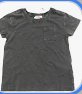 Cat & Jack Boys Charcoal T-shirt w Front Pocket, Size L