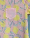 Cat & Jack Girl's Shortsleeve Nightshirt, Pink with Lemon Pattern, Size 2T
