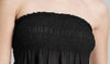 Wild Fable Womens Black Strapless Blouse, Ribbed Elastic Midsection, Size M