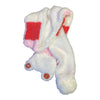 Bunny Sherpa Lined Scarf and Pompom Hat, Gloves Set, Children's Bundle - various colors